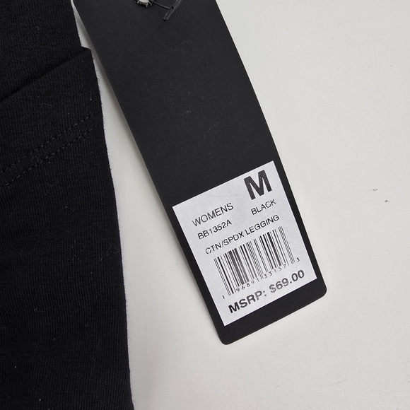 Bebe Sport Black Leggings Size M NWT - Picture 4 of 5